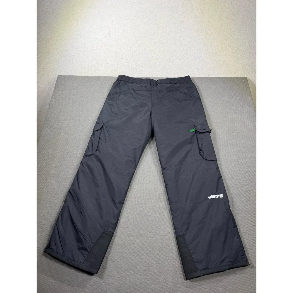 NFL New York Jets Arctix Snow Pants Mens Large Black Insulated Ski Cargo TP8373